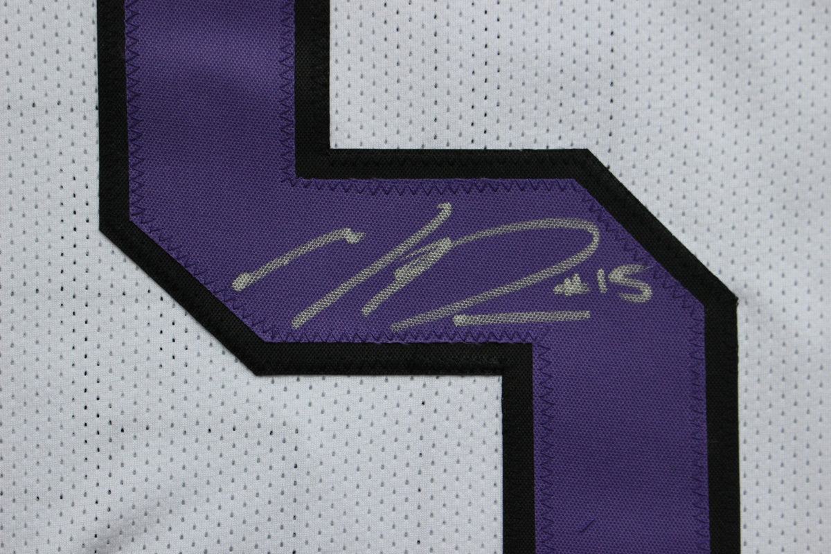 MAX DUGGAN TCU HORNED FROGS SIGNED White JERSEY BAS