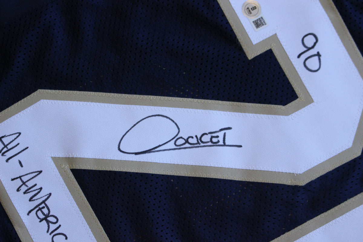 RAGHIB ROCKET ISMAIL NOTRE DAME FIGHTING IRISH SIGNED JERSEY w/90AA 88NC BAS