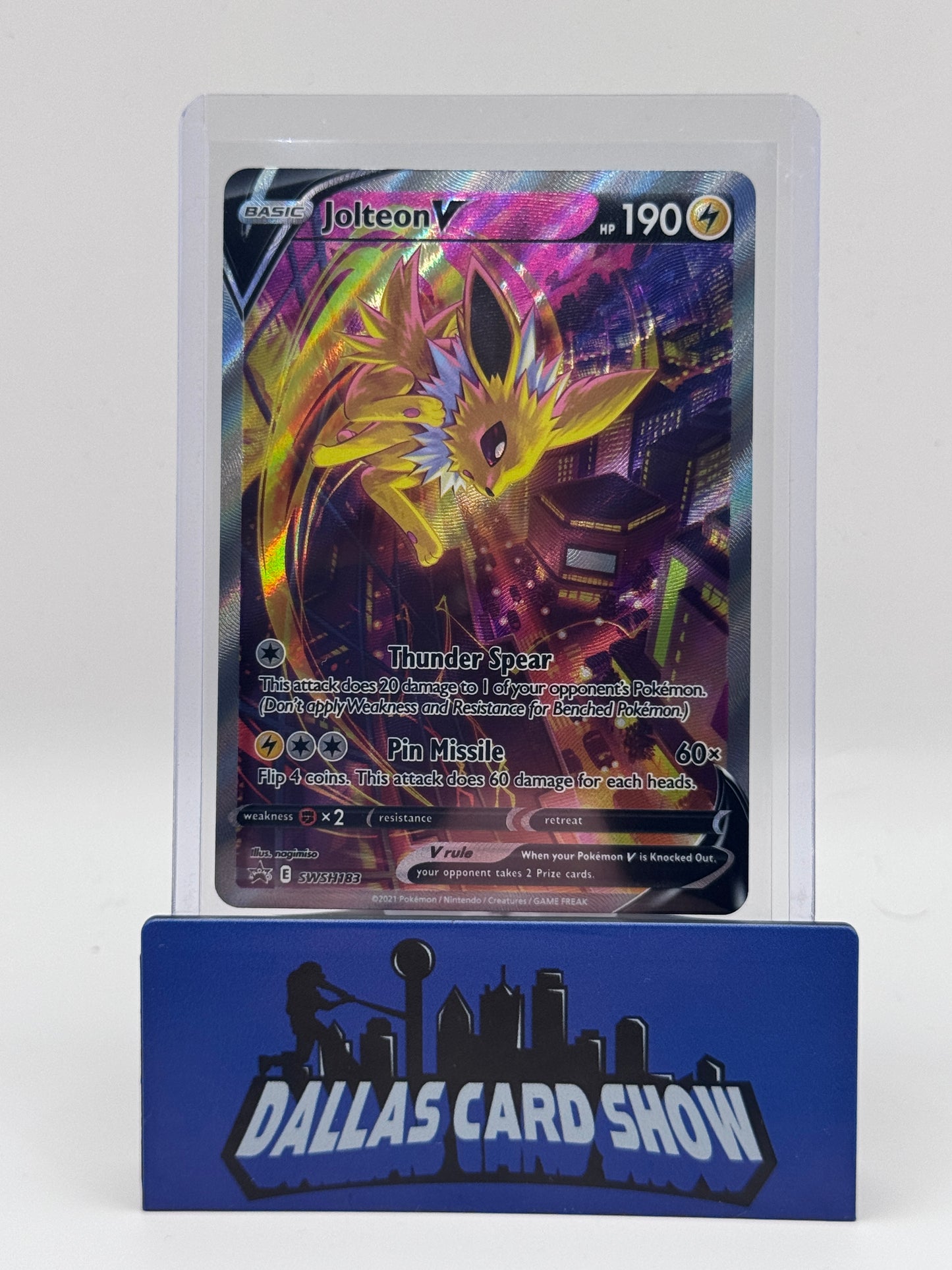 2021 Pokemon - Jolteon V (Promo) - SWSH183 Black Star Promo NM