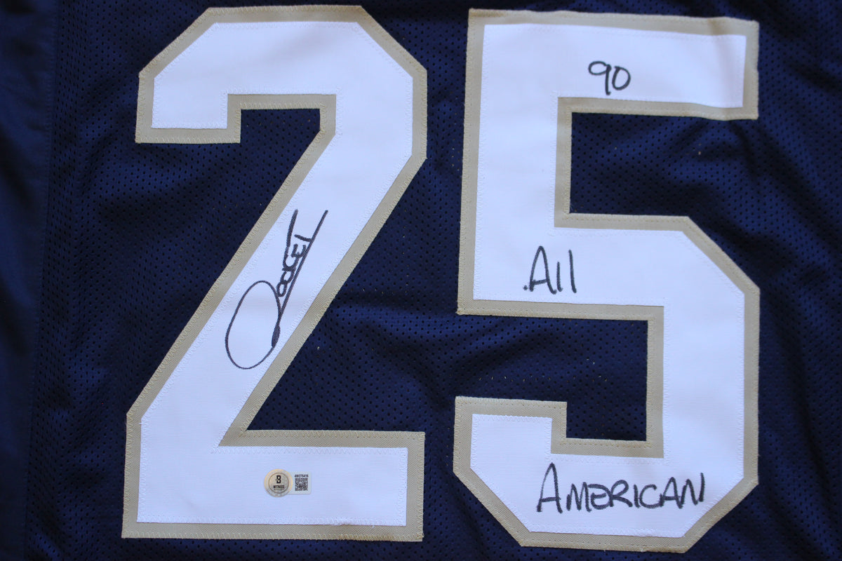 RAGHIB ROCKET ISMAIL NOTRE DAME FIGHTING IRISH SIGNED JERSEY w90ALLAMER BAS