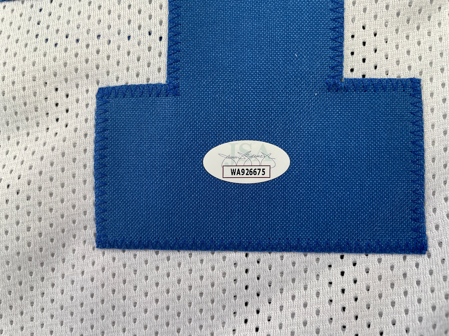 BOB LILLY DALLAS COWBOYS SIGNED STAT FOOTBALL JERSEY w/HOF JSA