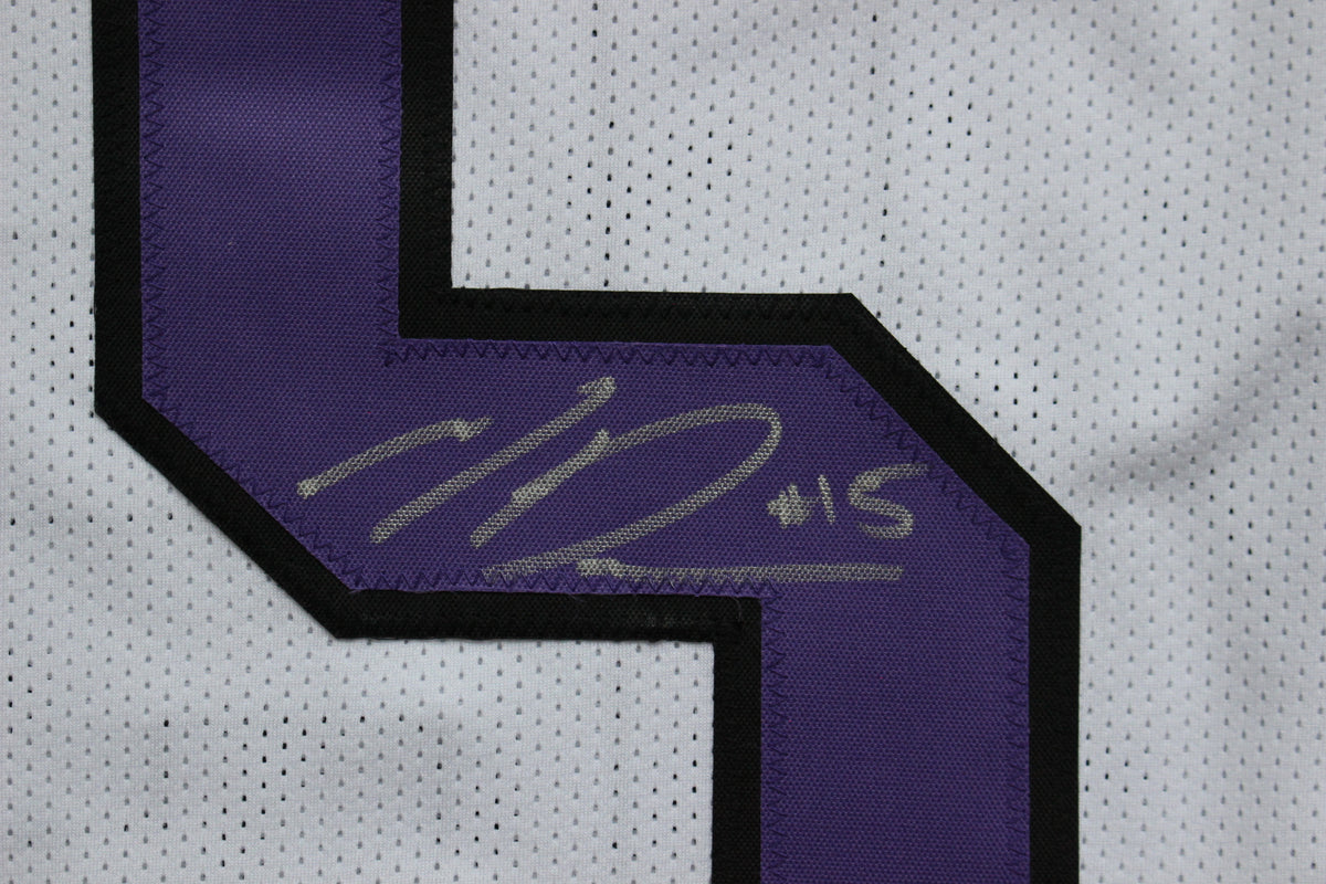 MAX DUGGAN TCU HORNED FROGS SIGNED White JERSEY BAS