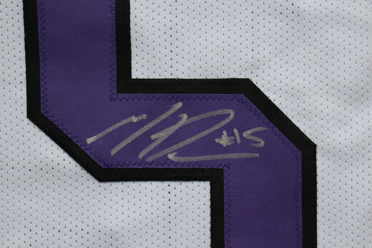 MAX DUGGAN TCU HORNED FROGS SIGNED White JERSEY BAS