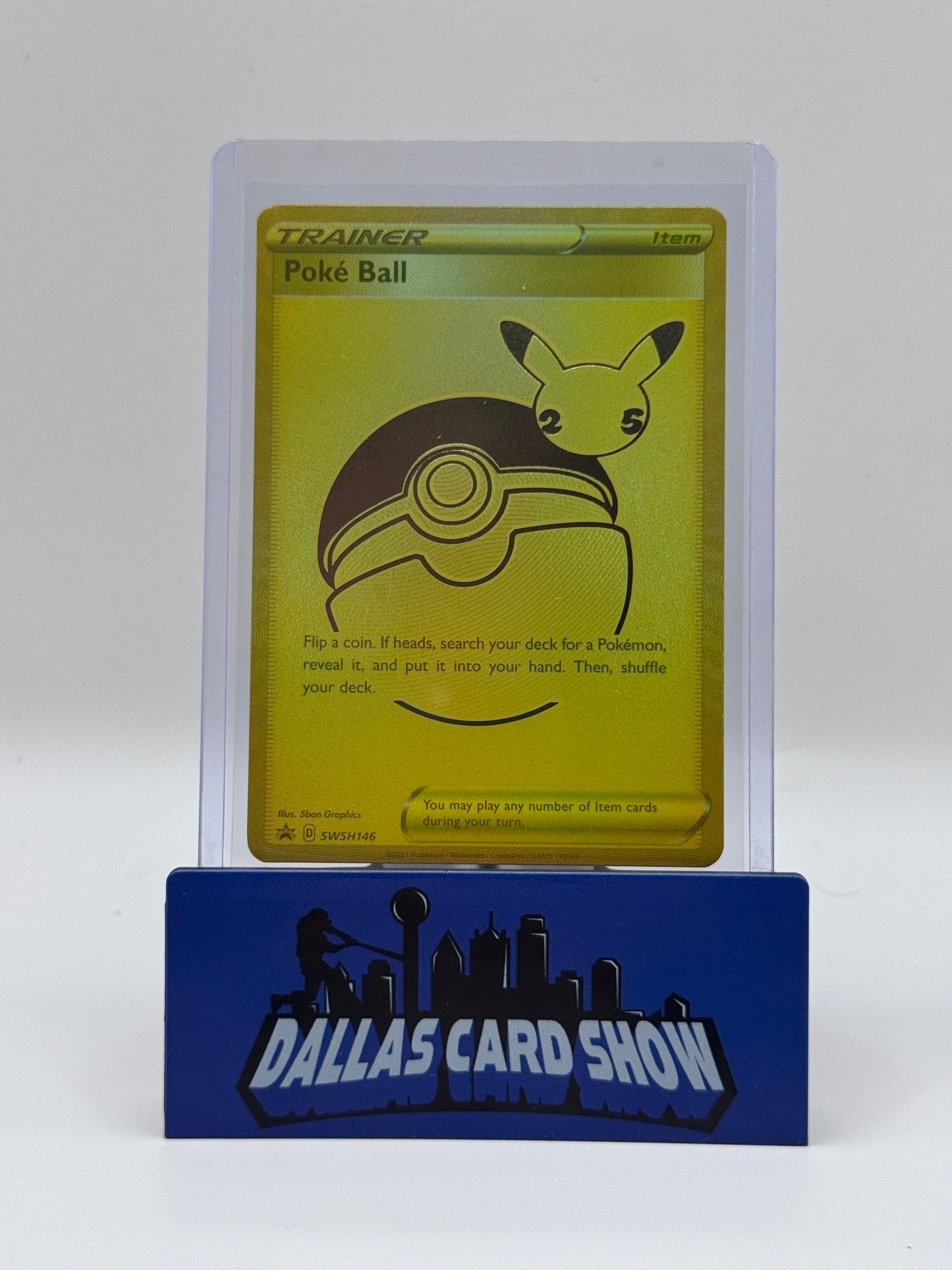 2021 Pokemon - Poke Ball (Gold) - SWSH146 Celebrations UPC Promo NM