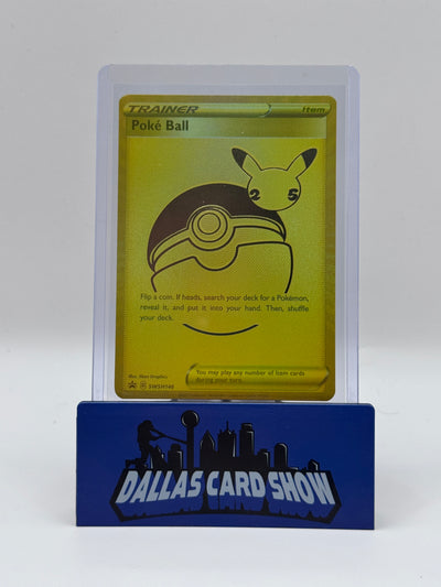 2021 Pokemon - Poke Ball (Gold) - SWSH146 Celebrations UPC Promo NM