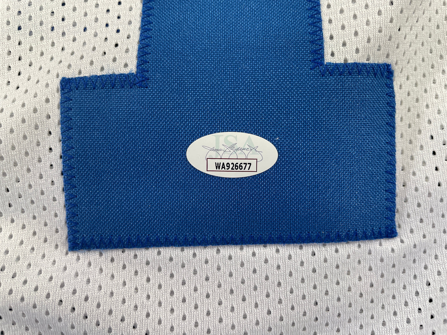 BOB LILLY DALLAS COWBOYS SIGNED STAT FOOTBALL JERSEY w/HOF JSA