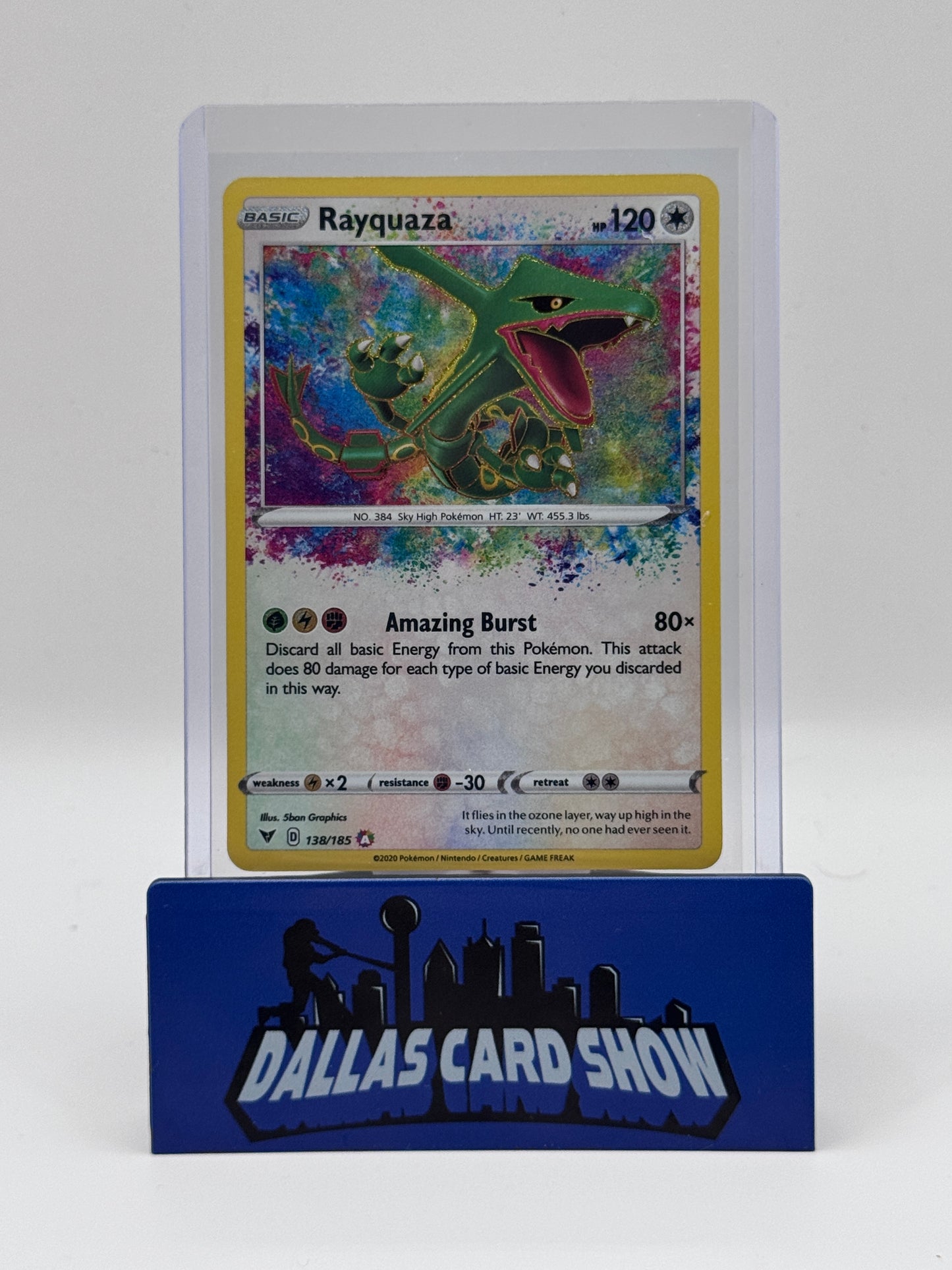 2020 Pokemon - Rayquaza (Amazing Rare) - 138/185 Vivid Voltage NM