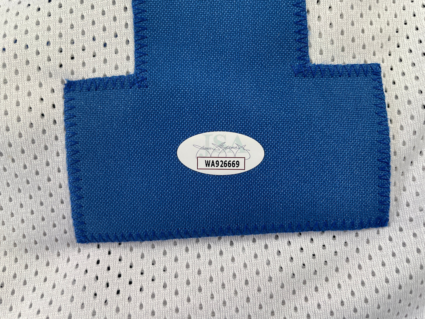 BOB LILLY DALLAS COWBOYS SIGNED STAT FOOTBALL JERSEY w/HOF JSA