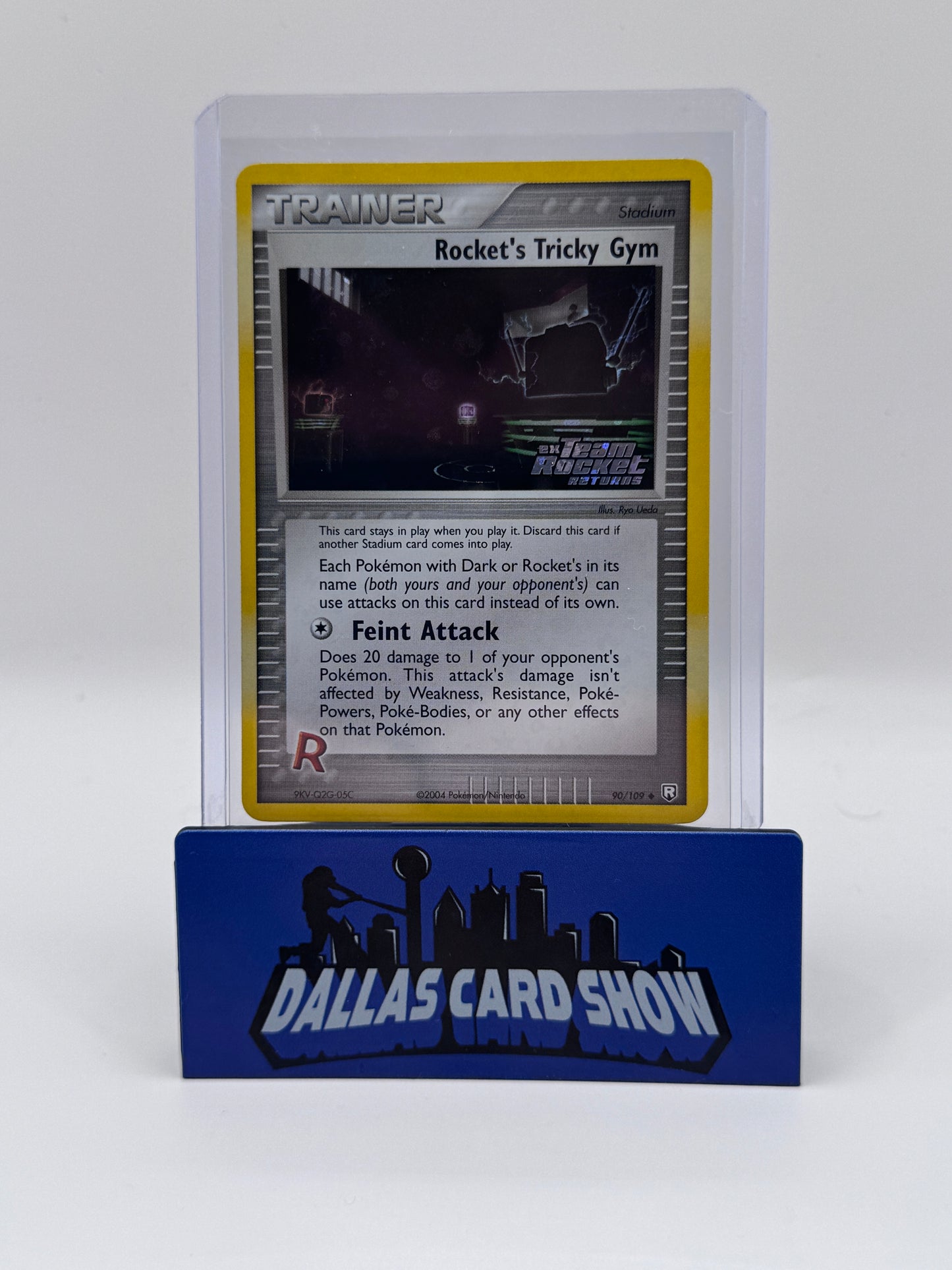 2004 Pokemon - Rocket's Tricky Gym (Rev. Foil) - 90/109 EX Team Rocket Returns NM