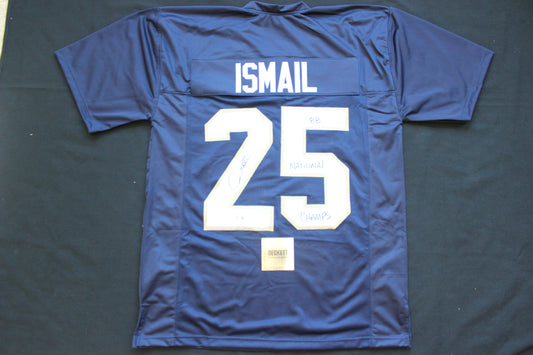 RAGHIB ROCKET ISMAIL NOTRE DAME FIGHTING IRISH SIGNED JERSEY w88NatChamps BAS