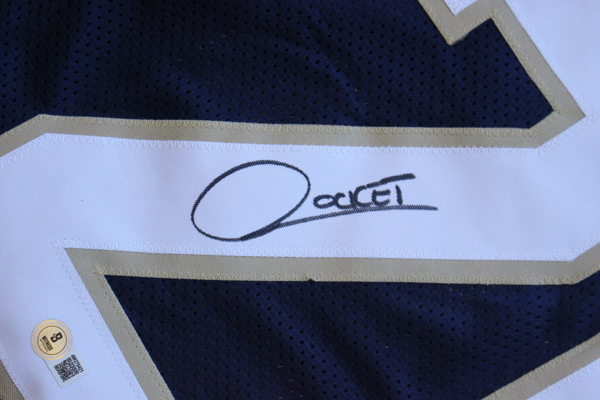 RAGHIB ROCKET ISMAIL NOTRE DAME FIGHTING IRISH SIGNED JERSEY w88NatChamps BAS