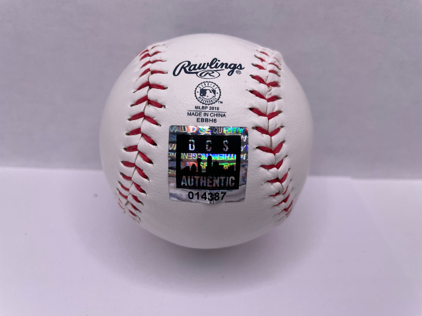 JEFF RUSSELL SIGNED LOGO BASEBALL Texas Rangers DALLAS CARD SHOW DCS Authentic