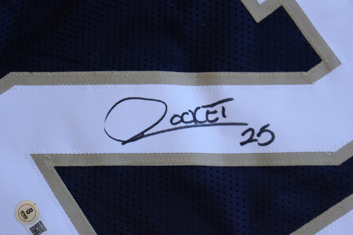 RAGHIB ROCKET ISMAIL NOTRE DAME FIGHTING IRISH SIGNED JERSEY w88NatChamps BAS