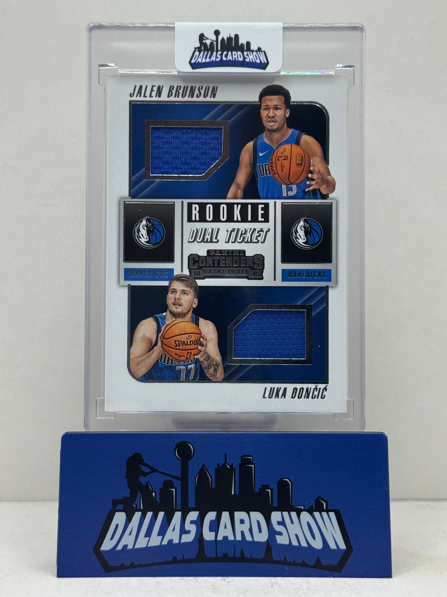 2018-19 Panini Contenders Rookie Dual Ticket Luka Doncic/Jalen Brunson RC