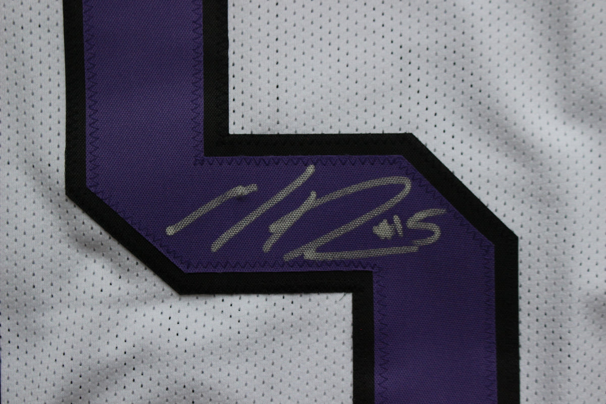 MAX DUGGAN TCU HORNED FROGS SIGNED White JERSEY BAS