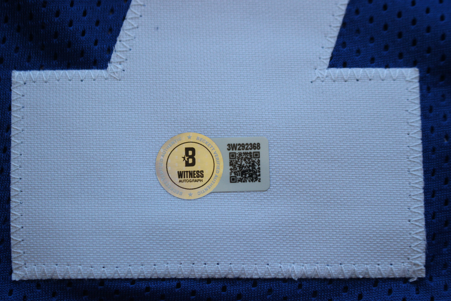 ED TOO TALL JONES DALLAS COWBOYS SIGNED Throwback JERSEY BAS