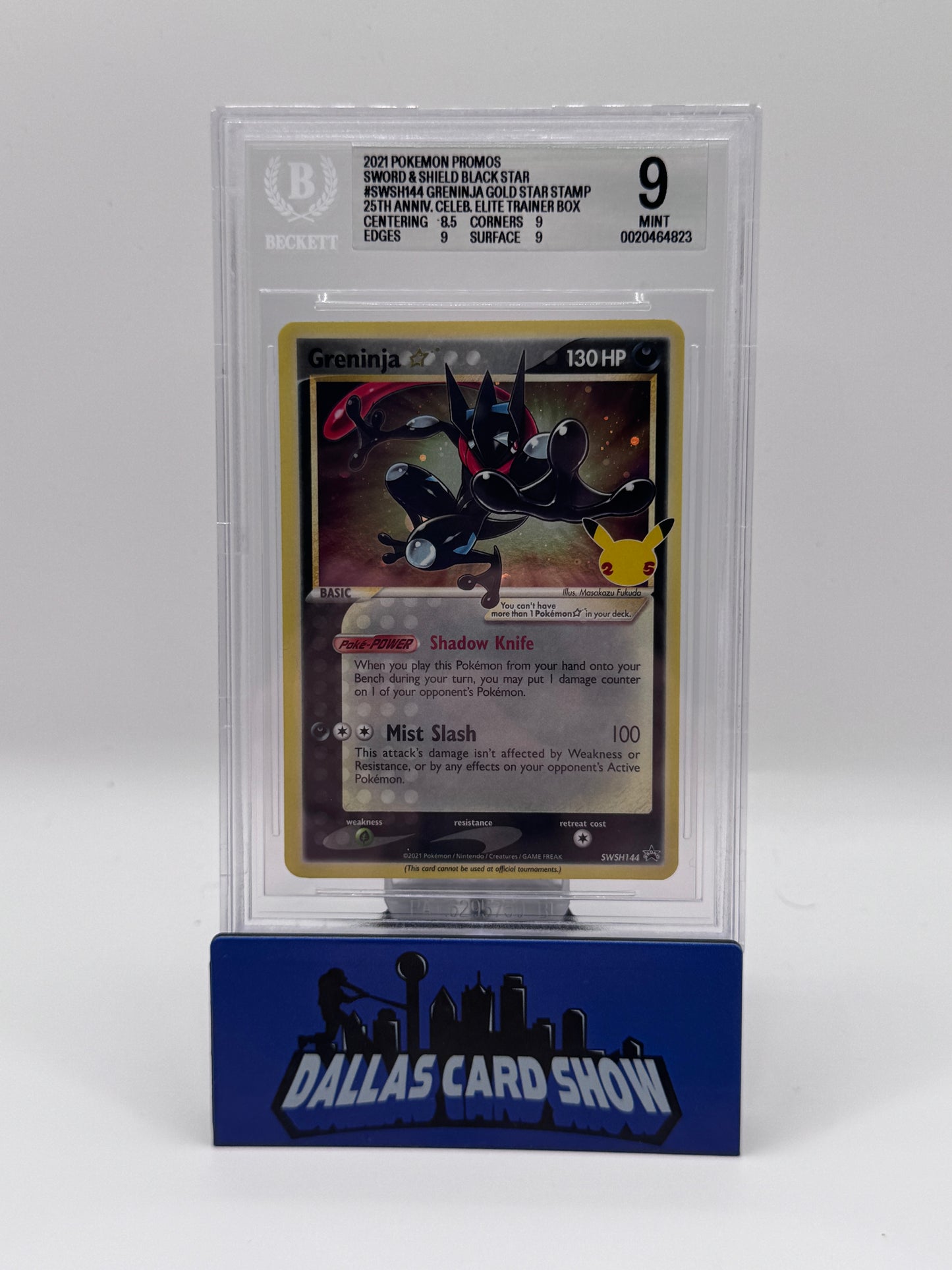 2025 Pokemon - Greninja (Star) - SWSH144 Black Star Promo Beckett 9