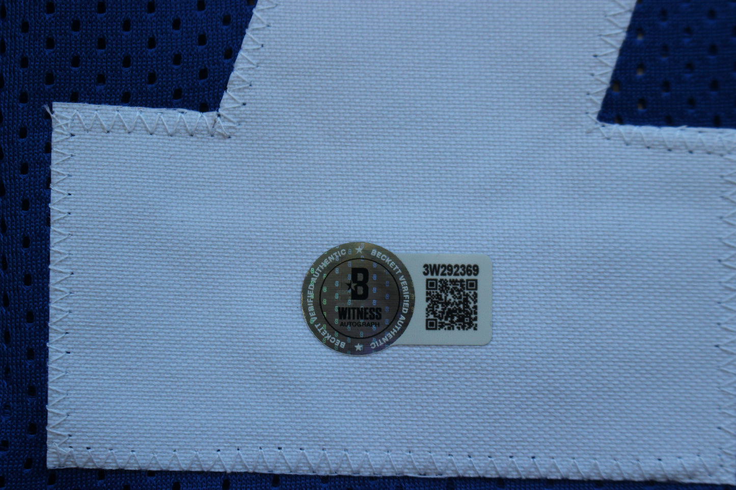 ED TOO TALL JONES DALLAS COWBOYS SIGNED Throwback JERSEY BAS