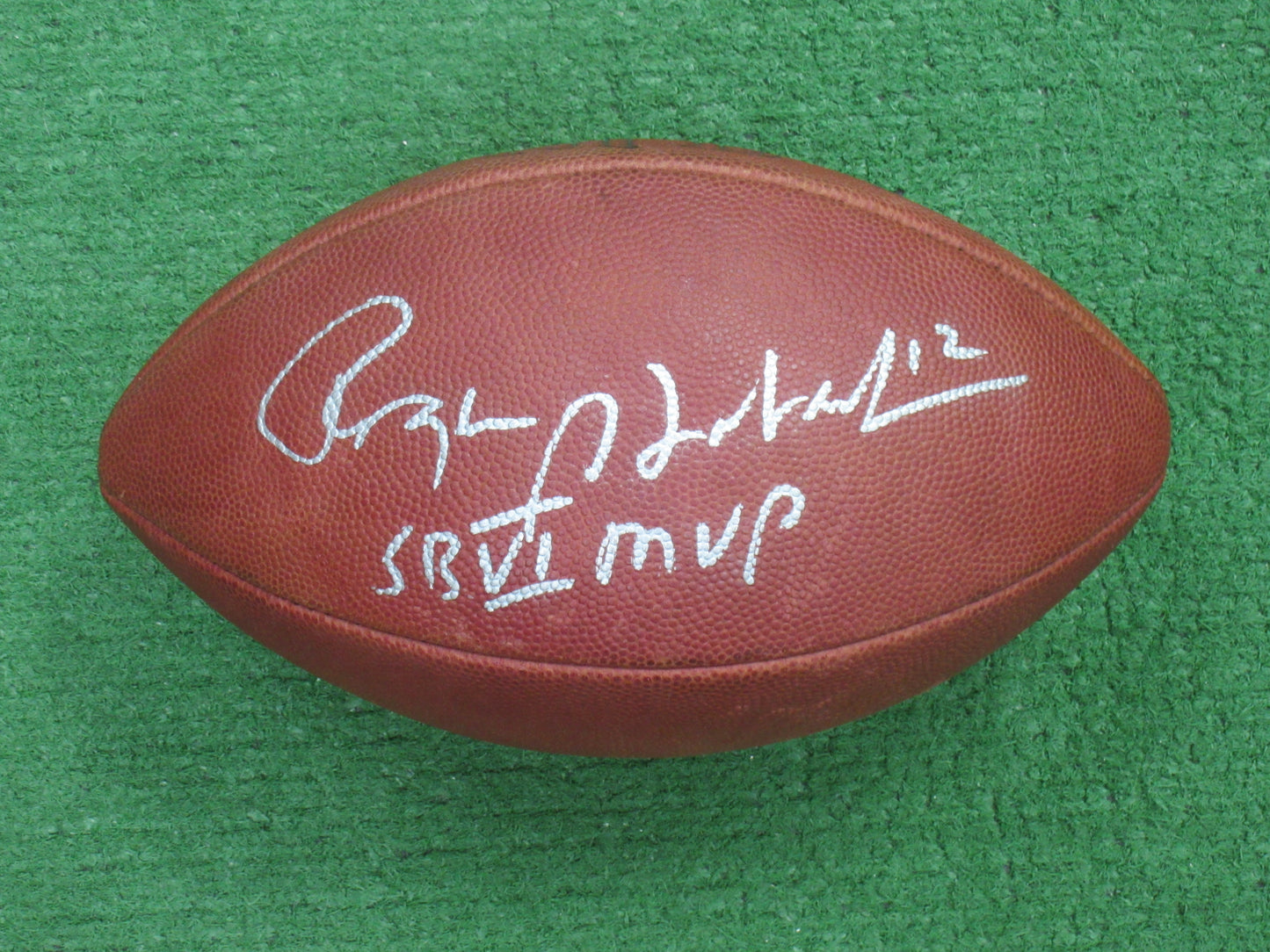 ROGER STAUBACH DALLAS COWBOYS SIGNED WILSON OFFICIAL NFL FOOTBALL w/SBVI MVP JSA