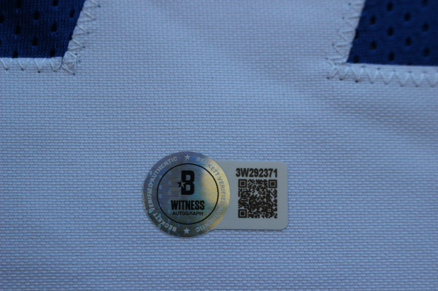 ED TOO TALL JONES DALLAS COWBOYS SIGNED Throwback JERSEY BAS