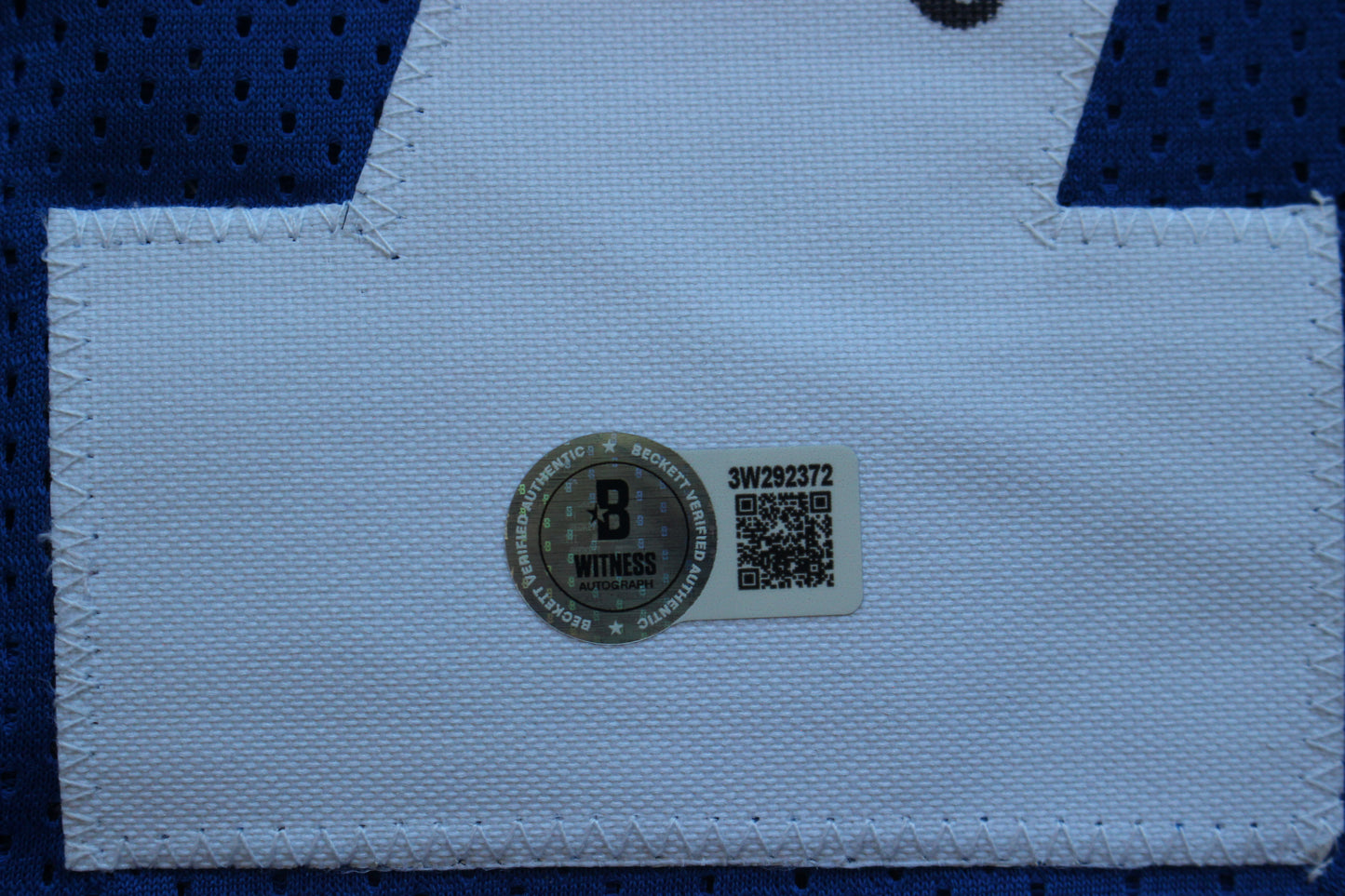 ED TOO TALL JONES DALLAS COWBOYS SIGNED Throwback JERSEY BAS