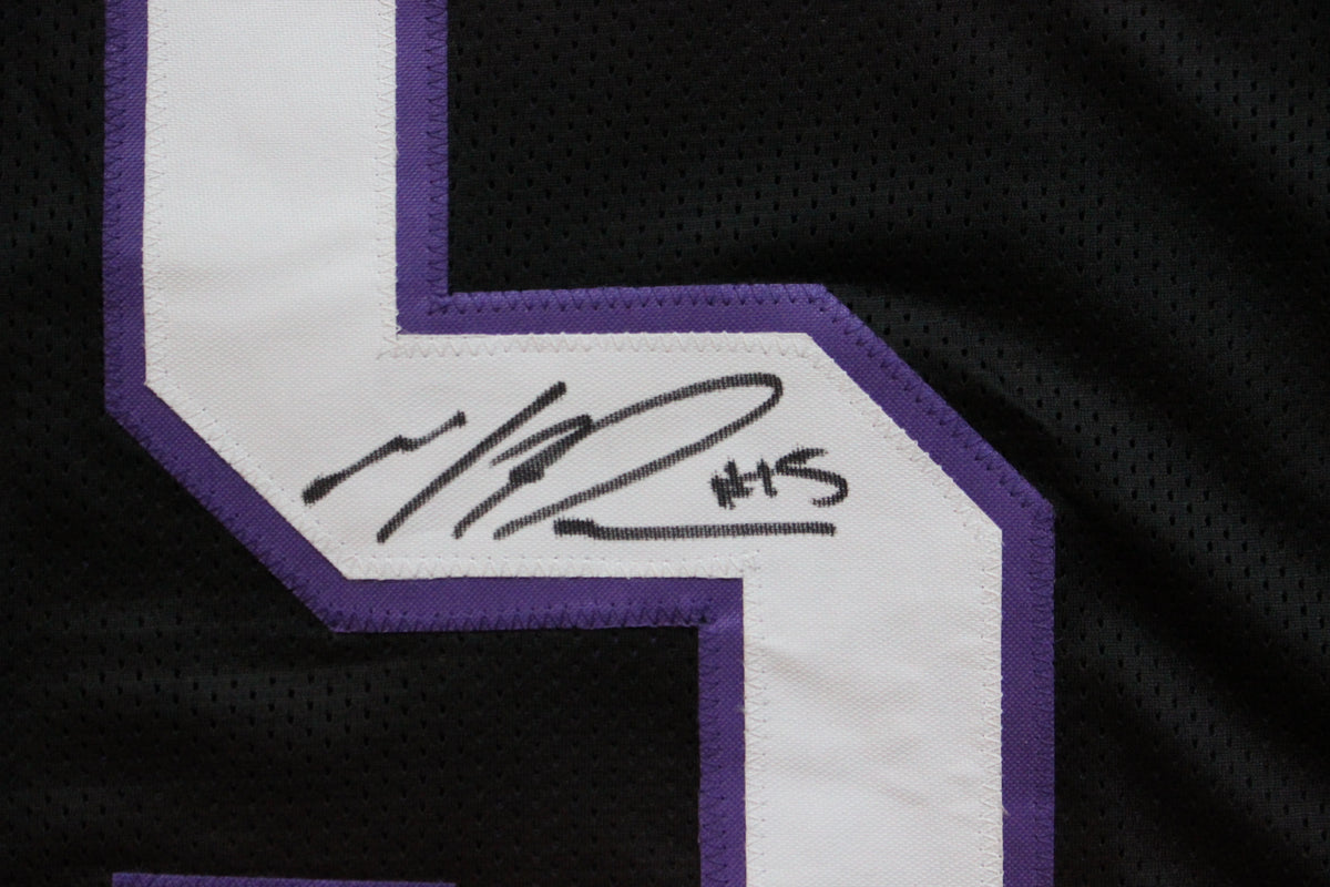 MAX DUGGAN TCU HORNED FROGS SIGNED Black JERSEY BAS