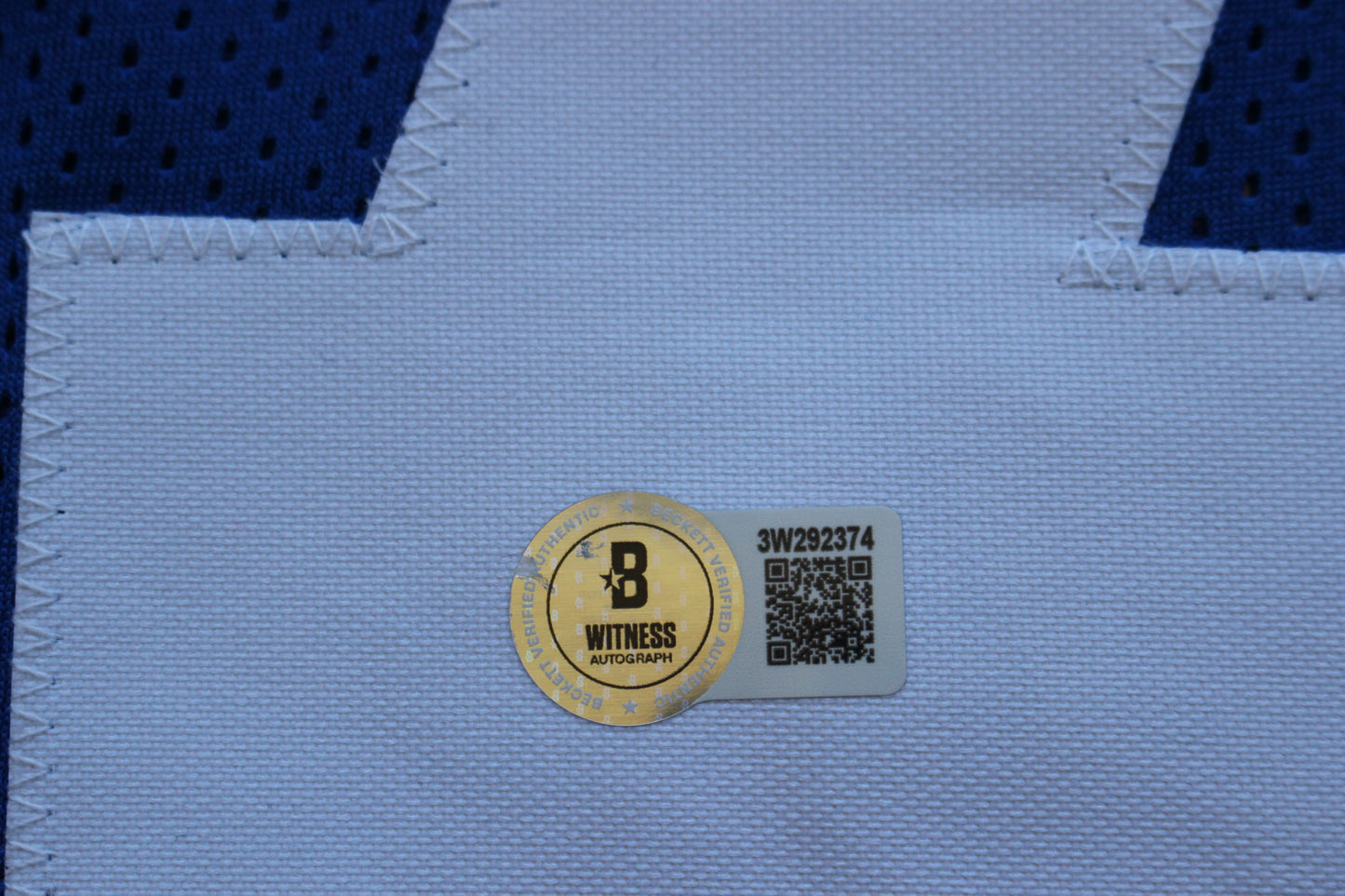 ED TOO TALL JONES DALLAS COWBOYS SIGNED Throwback JERSEY BAS