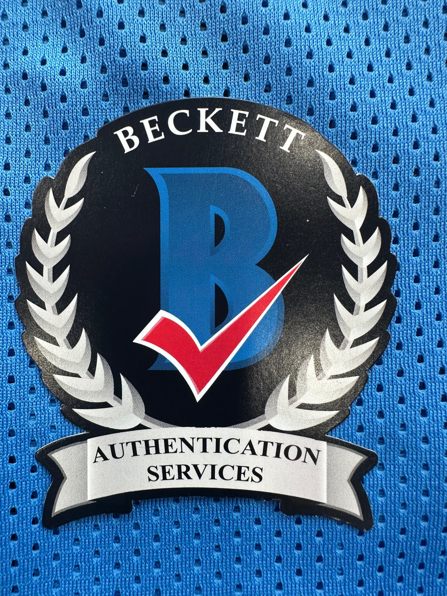 EARL CAMPBELL SIGNED BLUE FOOTBALL JERSEY Houston Oilers w/ "HOF 91" BAS COA