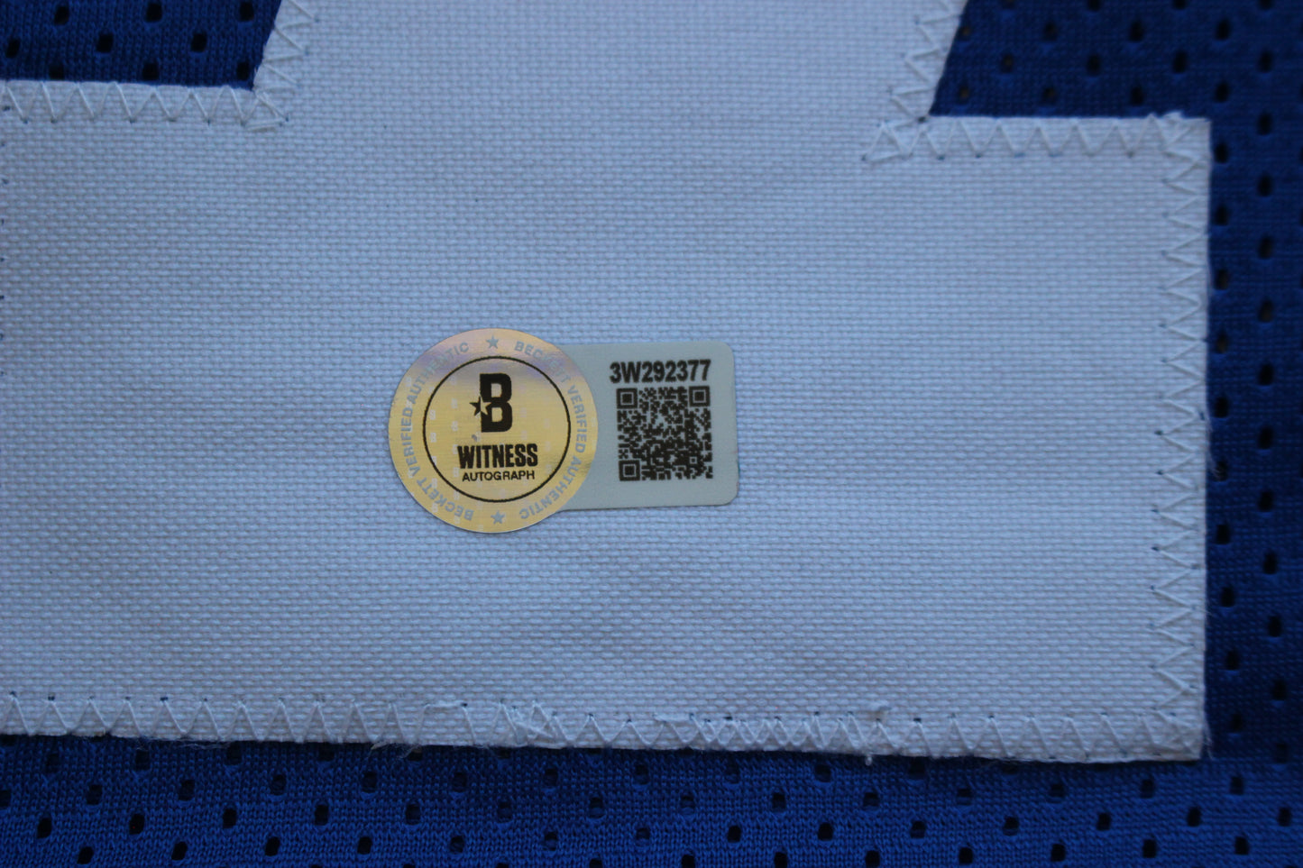 ED TOO TALL JONES DALLAS COWBOYS SIGNED Throwback JERSEY BAS