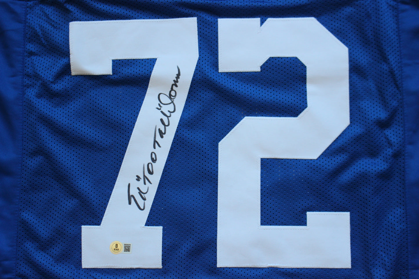 ED TOO TALL JONES DALLAS COWBOYS SIGNED Throwback JERSEY BAS