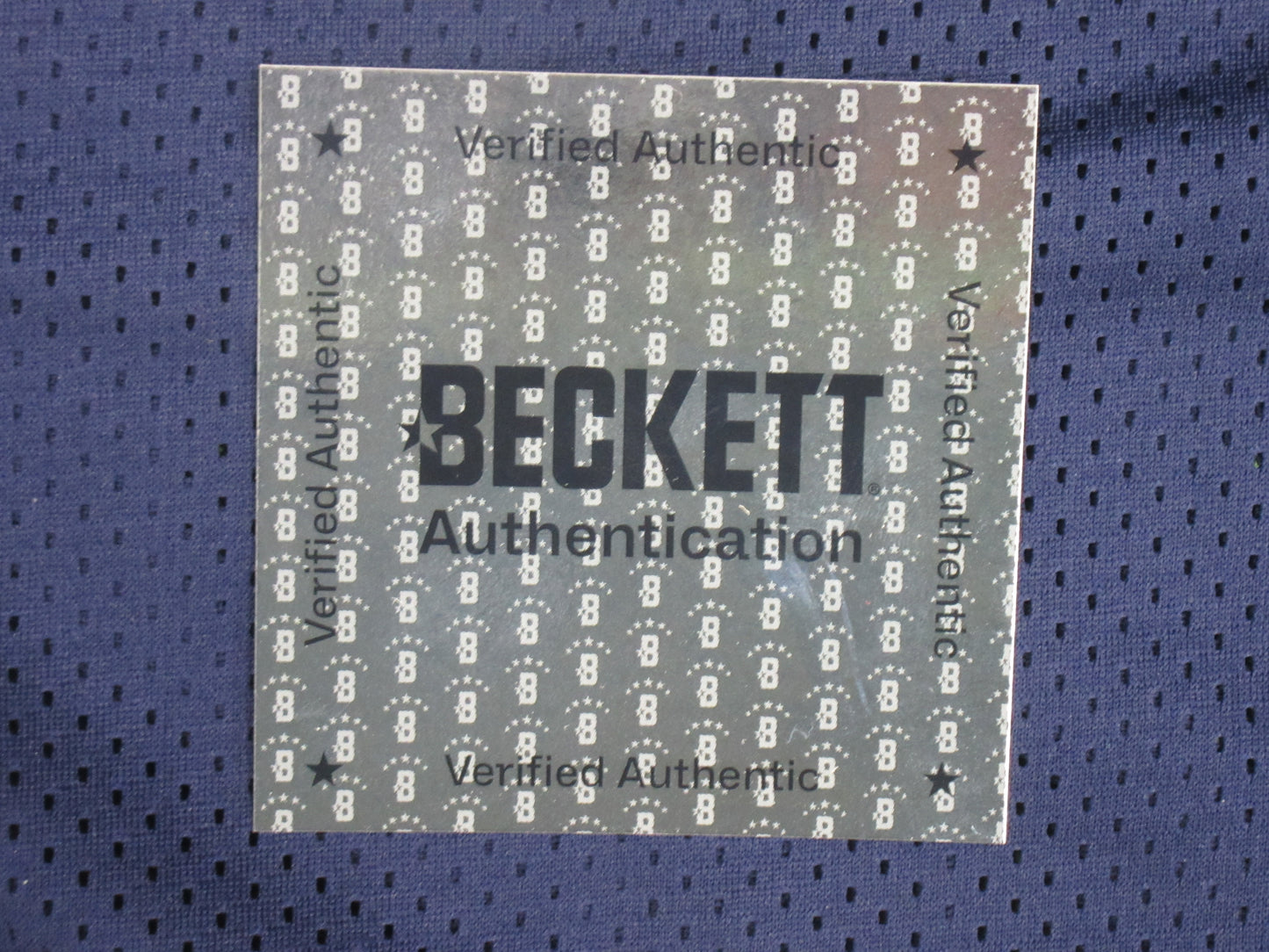 RANDY WHITE DALLAS COWBOYS SIGNED BLUE JERSEY w/HOF 94 INSCRIPTION BAS