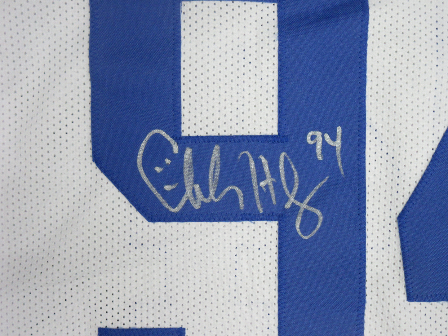 CHARLES HALEY DALLAS COWBOYS SIGNED WHITE JERSEY BAS COA
