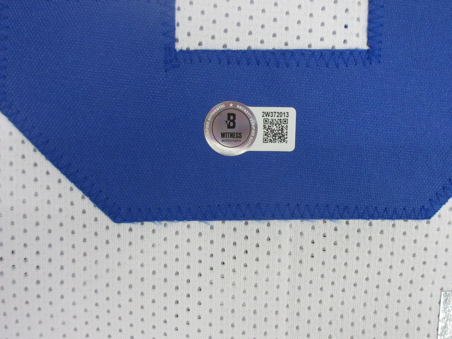 CHARLES HALEY DALLAS COWBOYS SIGNED WHITE JERSEY BAS COA