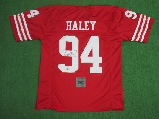 CHARLES HALEY SAN FRANCISCO 49ers SIGNED JERSEY Dallas Cowboys BAS COA