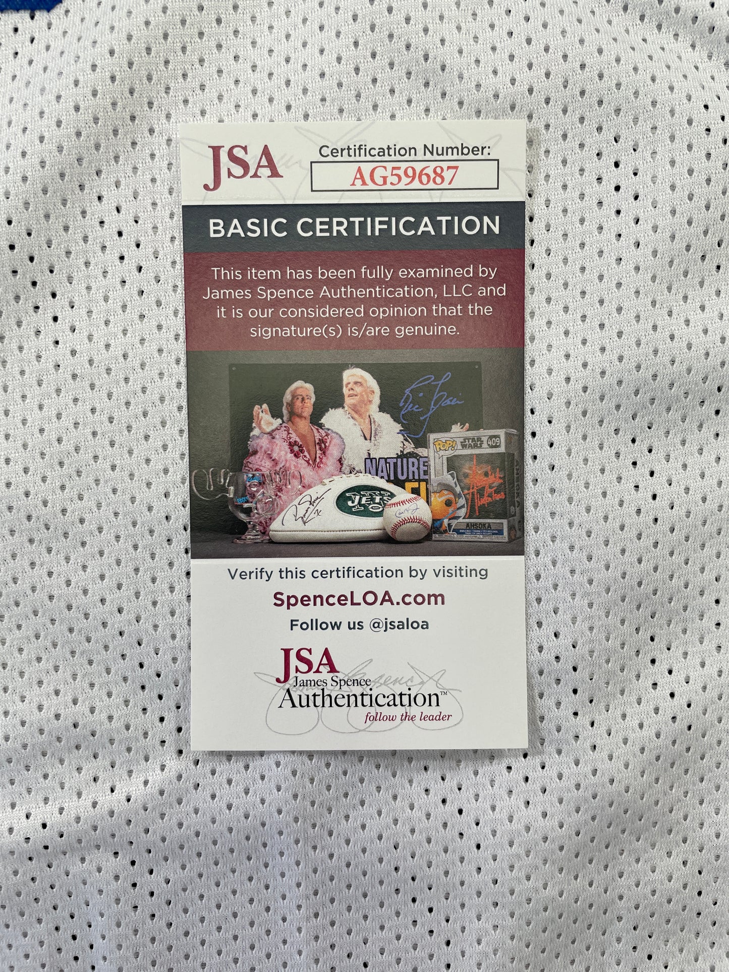 BILLY JOE DUPREE DALLAS COWBOYS SIGNED WHITE JERSEY w/INSCs XL JSA COA