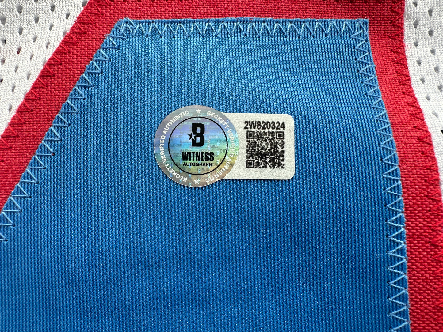 EARL CAMPBELL SIGNED WHITE FOOTBALL JERSEY Houston Oilers w/ "HOF 91" BAS COA