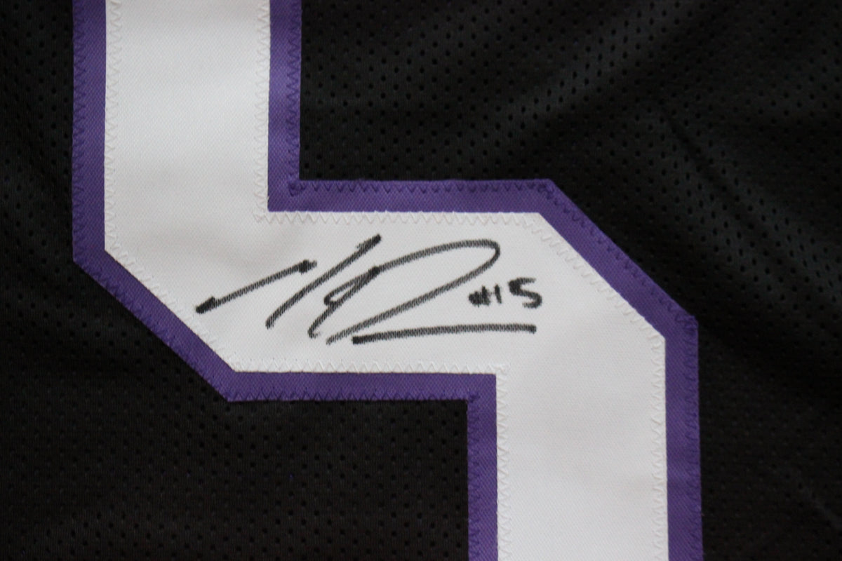 MAX DUGGAN TCU HORNED FROGS SIGNED Black JERSEY BAS