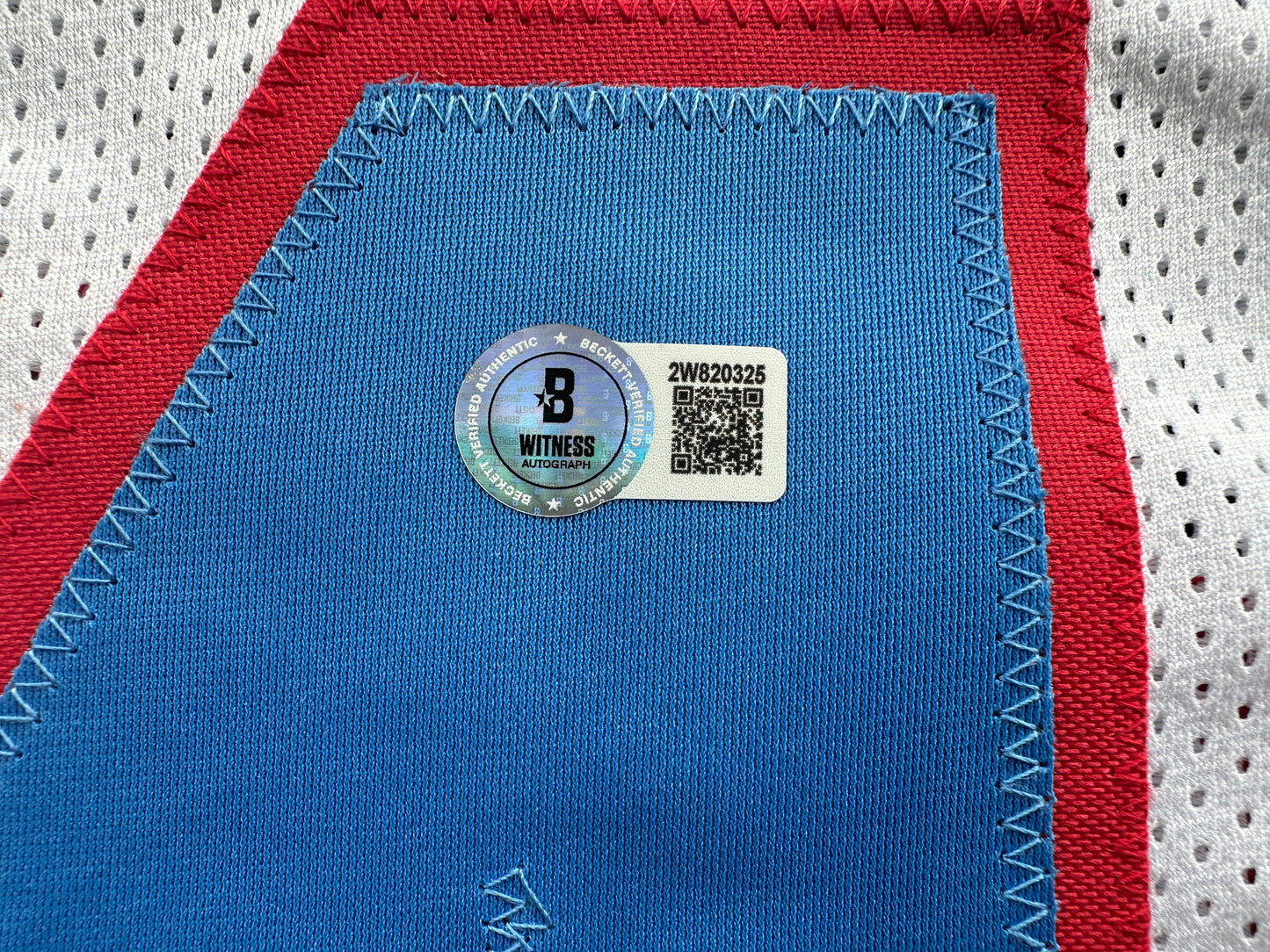 EARL CAMPBELL SIGNED WHITE FOOTBALL JERSEY Houston Oilers w/ "HOF 91" BAS COA