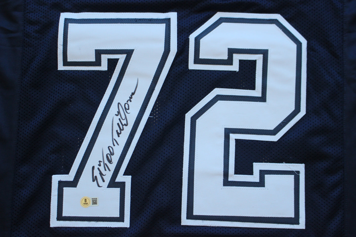 ED TOO TALL JONES DALLAS COWBOYS SIGNED ROAD JERSEY BAS COA