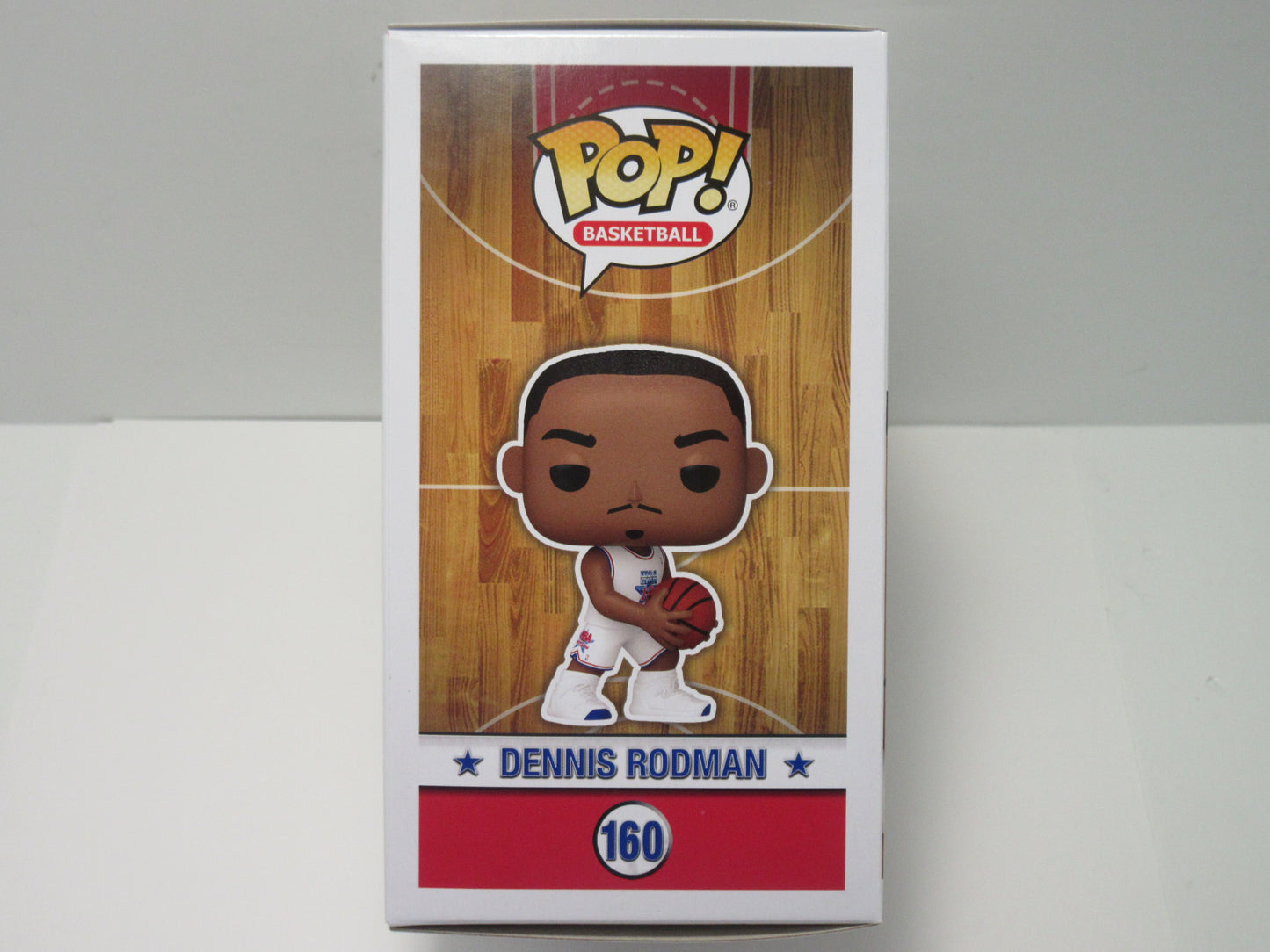 DENNIS RODMAN CHICAGO BULLS SIGNED BLACK HAIR FUNKO POP #160 BAS