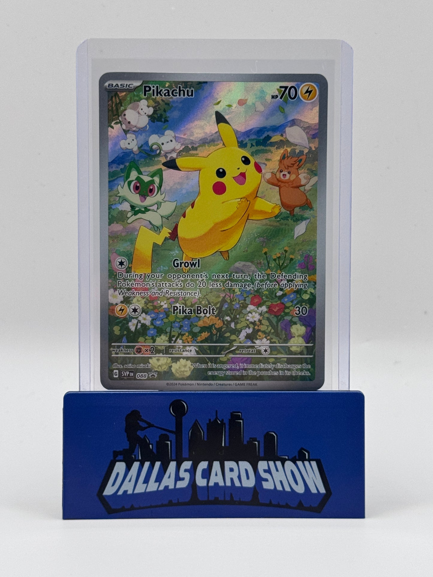 2024 Pokemon - Pikachu (Illustration Rare) - SVP088 Black Star Promo NM