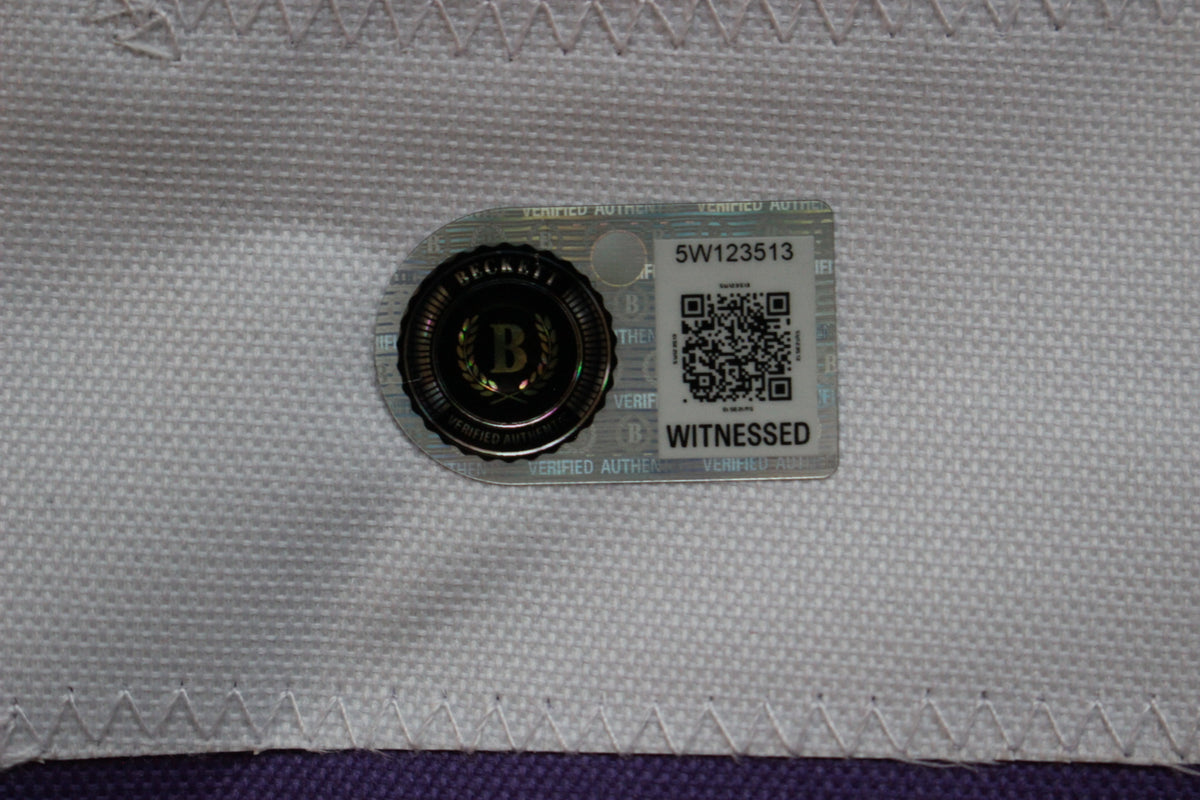 MAX DUGGAN TCU HORNED FROGS SIGNED Black JERSEY BAS