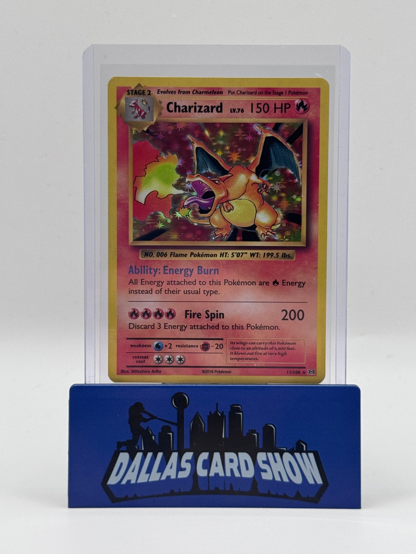 2016 Pokemon - Charizard (Holo) - 11/108 XY Evolutions DMG'd