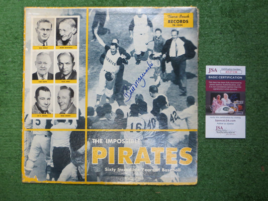 BILL MAZEROSKI SIGNED The Impossible Pirates Album Record PITTSBURGH JSA COA