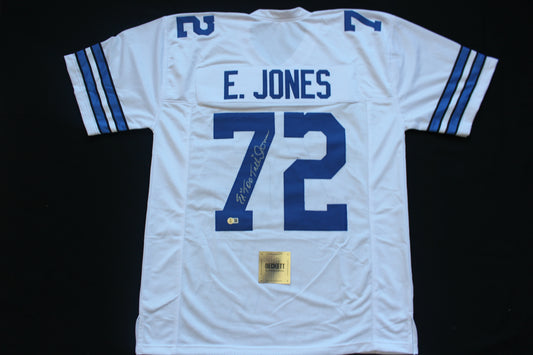 ED TOO TALL JONES DALLAS COWBOYS SIGNED HOME JERSEY BAS COA