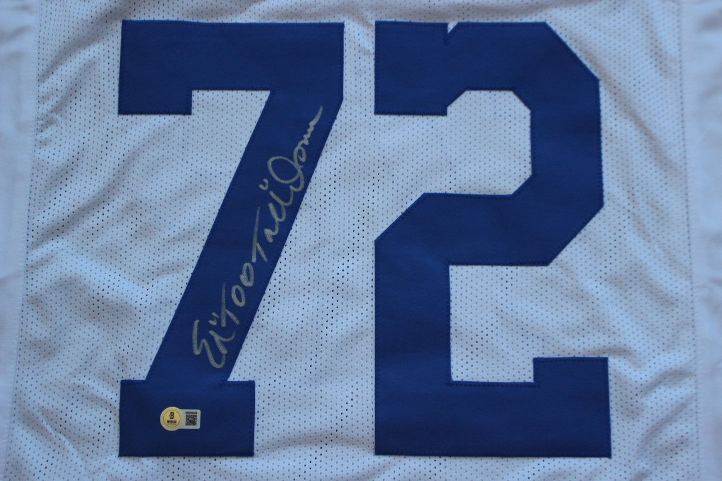 ED TOO TALL JONES DALLAS COWBOYS SIGNED HOME JERSEY BAS COA