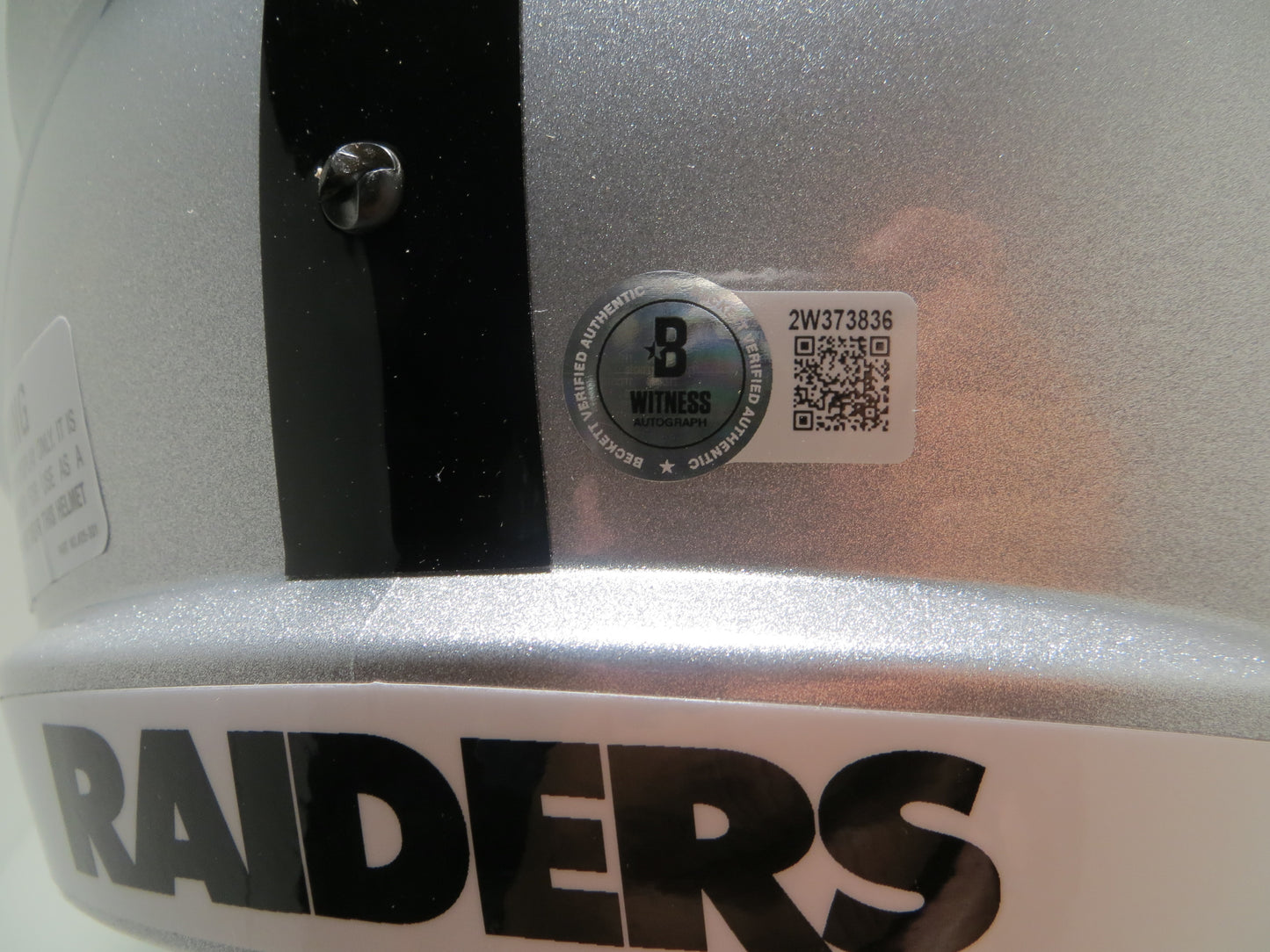 BO JACKSON SIGNED LA OAKLAND RAIDERS Riddell FULL SIZE HELMET KC Royals BAS