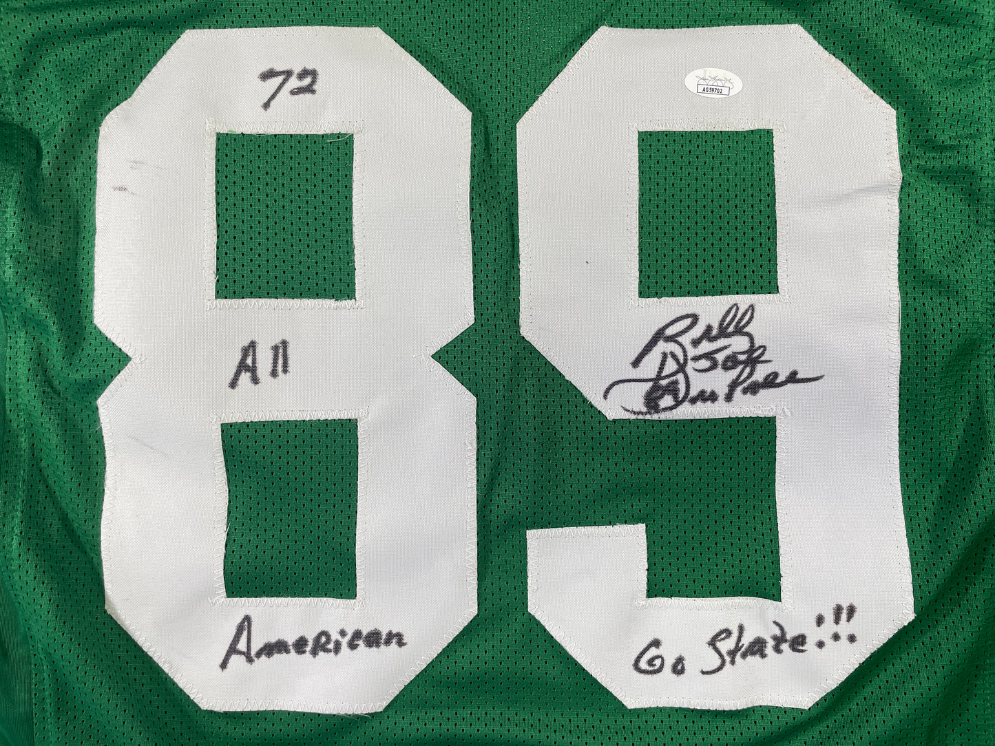 BILLY JOE DUPREE MICHIGAN STATE SPARTANS SIGNED JERSEY w/INSCs XL JSA COA