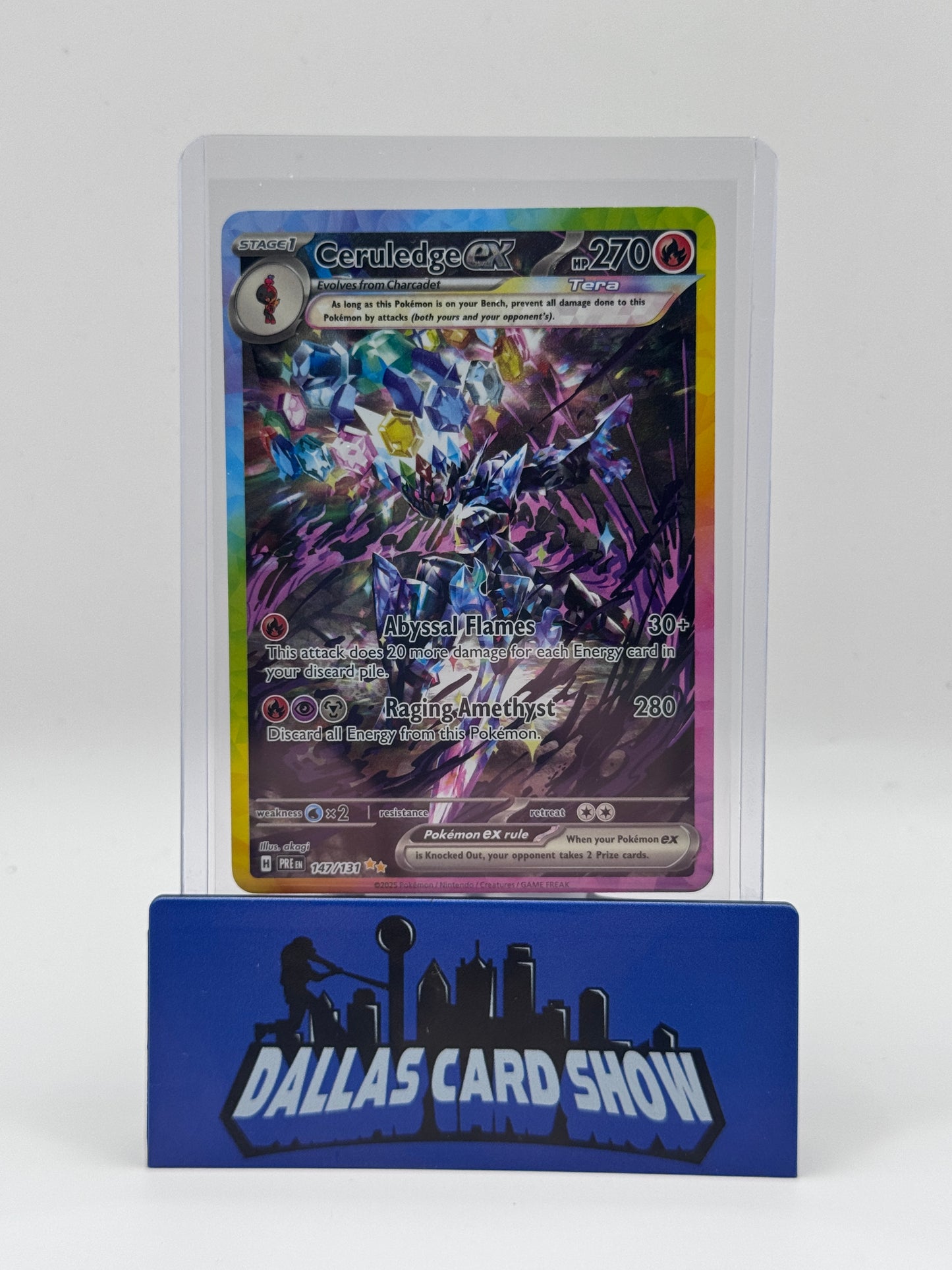 2025 Pokemon - Ceruledge ex (SIR) - 147/131 Prismatic Evolutions NM
