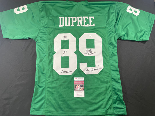 BILLY JOE DUPREE MICHIGAN STATE SPARTANS SIGNED JERSEY w/INSCs XL JSA COA